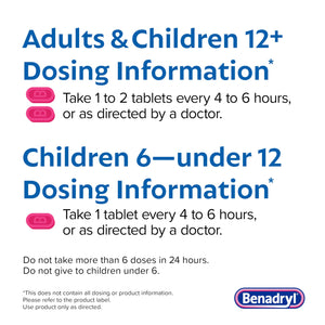 Benadryl Ultratabs Allergy Relief Medicine, 25 mg Diphenhydramine HCl Antihistamine Tablets For Relief of Cold & Allergy Symptoms Like Sneezing, Runny Nose, & Itchy Eyes & Throat, 24 ct Benadryl buy supplements Au