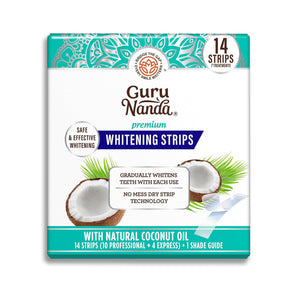 Suplement GuruNanda Teeth Whitening Strips Kit - 7-Day Treatment with Non-Slip, Dry Strip Technology - VelvetGlow USA
