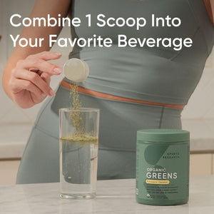 Sports Research® Organic Pineapple Coconut Greens - Digestive Health, Natural Energy & Mood Support* - Certified Organic Powder - 20 Servings Sports Research buy supplements Au