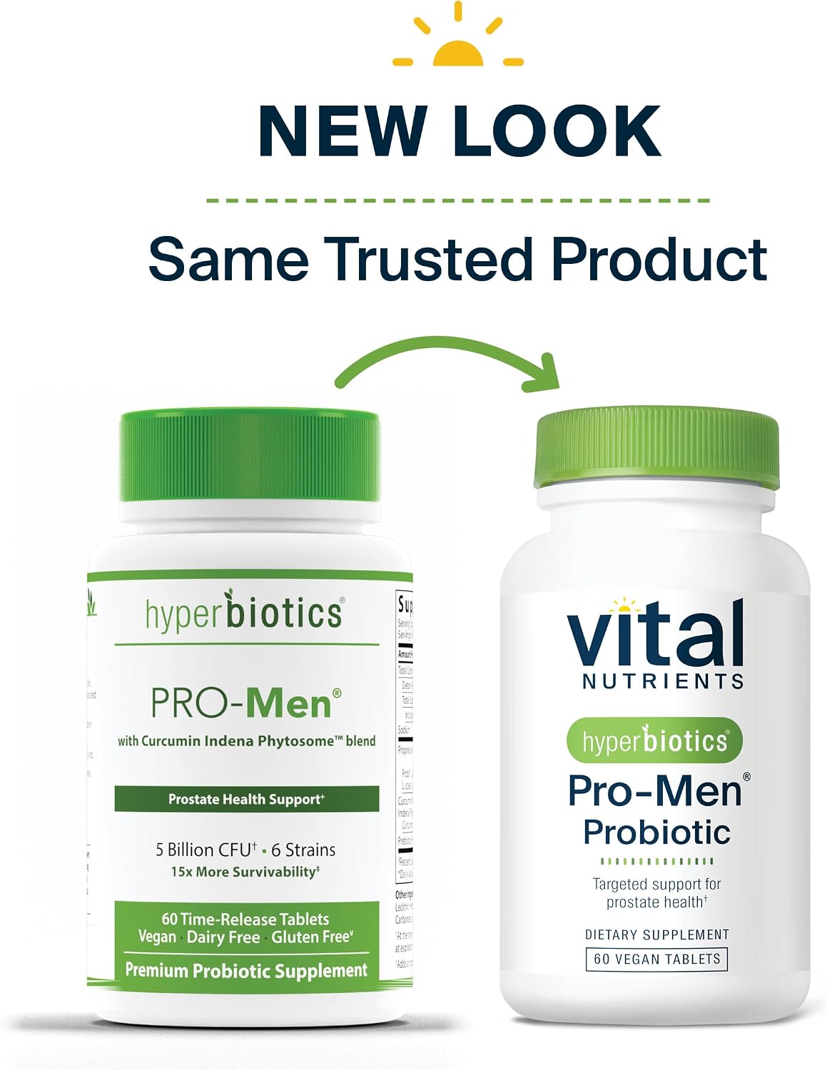 Hyperbiotics Vital Nutrients Pro Men Probiotics | Vegan Advanced Probiotics for Men | Clinically Studied for Prostate Health, Digestive Balance and Gut Health | Gluten, Dairy, Soy Free | 60 Tablets