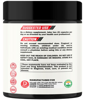 DEDICAD 9in1 Cortisol Supplement - Ashwagandha and Magnesium Glycinate and Chelate - Brain Health & Restful Night & Mood Balance - 90 Capsules Supply 45 Days DEDICADΒ buy supplements Au