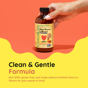 CHILDLIFE ESSENTIALS Kids Multivitamin & Mineral - Kids Vitamins, Liquid Multivitamin for Kids, Toddler Multivitamins, Liquid Vitamins, Baby Multivitamin - Natural Orange & Mango, 8 Fl Oz (Pack of 1) CHILDLIFE ESSENTIALSBuy Supplements Australia