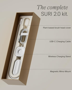 Suplement SURI 2.0 New Sonic Electric Toothbrush with Pressure Sensor | 1 Month+ Battery | Electric Toothbrush for Adults - VelvetGlow USA