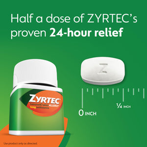 Zyrtec 24 Hour Allergy Relief Tablets, Indoor & Outdoor Allergy Medicine for Adults with 5 mg Cetirizine Hydrochloride, Relief of Runny Nose, Sneezing, Itchy Eyes, Plus Dust, Mold & Pet Dander, 35 ct Zyrtec buy supplements Au