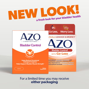 AZO Bladder Control with Go-Less Daily Supplement | Helps Reduce Occasional Urgency, leakage due to laughing, sneezing and exercise††† | 72 Capsules AZO buy supplements Au