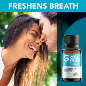 Suplement OraRestore Bad Breath Treatment for Adults Halitosis: Dentist Formulated Oral Rinse Concentrate Tooth Oil Liquid Toothpaste, Fresh Breath Mouthwash for Dry Mouth - VelvetGlow USA