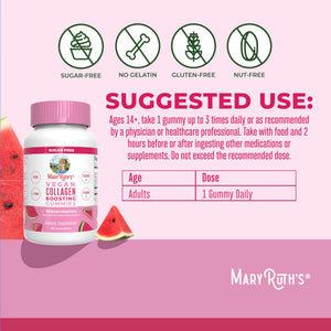 MaryRuth Organics Vegan Collagen for Women & Men, Collagen Boosting Gummies, Skin Care, Lysine, Vitamin C, Vitamin A, Amla, Supplement for Hair & Skin, Vegan, Non-GMO, Gluten Free, 90 Servings MARYRUTH'S buy supplements Au