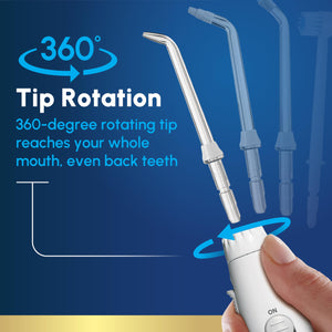 Suplement Waterpik Aquarius Water Flosser For Teeth Cleaning, Gums, Braces, Dental Care, Electric Power With 10 Settings, 7 Tips For Multiple Users And Needs, ADA Accepted, W - VelvetGlow USA