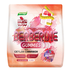 2000mg Liposomal Berberine Supplement Gummies | High Potency Berberine HCI Activates AMPK with Ceylon Cinnamon | Advanced Absorption | Zero Sugar Mixed-Berry | 120 Count Myrtaverde buy supplements Au