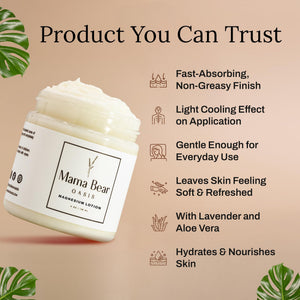 Mama Bear Oasis Lotion - Magnesium Cream - Lavender Magnesium Lotion for Foot, Hands, Legs, Toes Includes Arnica, Vitamin B6, Aloe Vera, MSM (Pack of 2) Mama Bear OasisBuy Supplements Australia