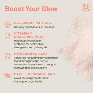 Proper, The Corals Daily Glow Beauty Blend - Nutrient Dense Superfood Powder with Collagen Peptides, Hyaluronic Acid Powder, Vitamin C, and MSM. Hair, Skin, Nail Vitamin Supplement for Women & Men ProperBuy Supplements Australia