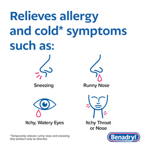 Benadryl Ultratabs Allergy Relief Medicine, 25 mg Diphenhydramine HCl Antihistamine Tablets For Relief of Cold & Allergy Symptoms Like Sneezing, Runny Nose, & Itchy Eyes & Throat, 24 ct Benadryl buy supplements Au
