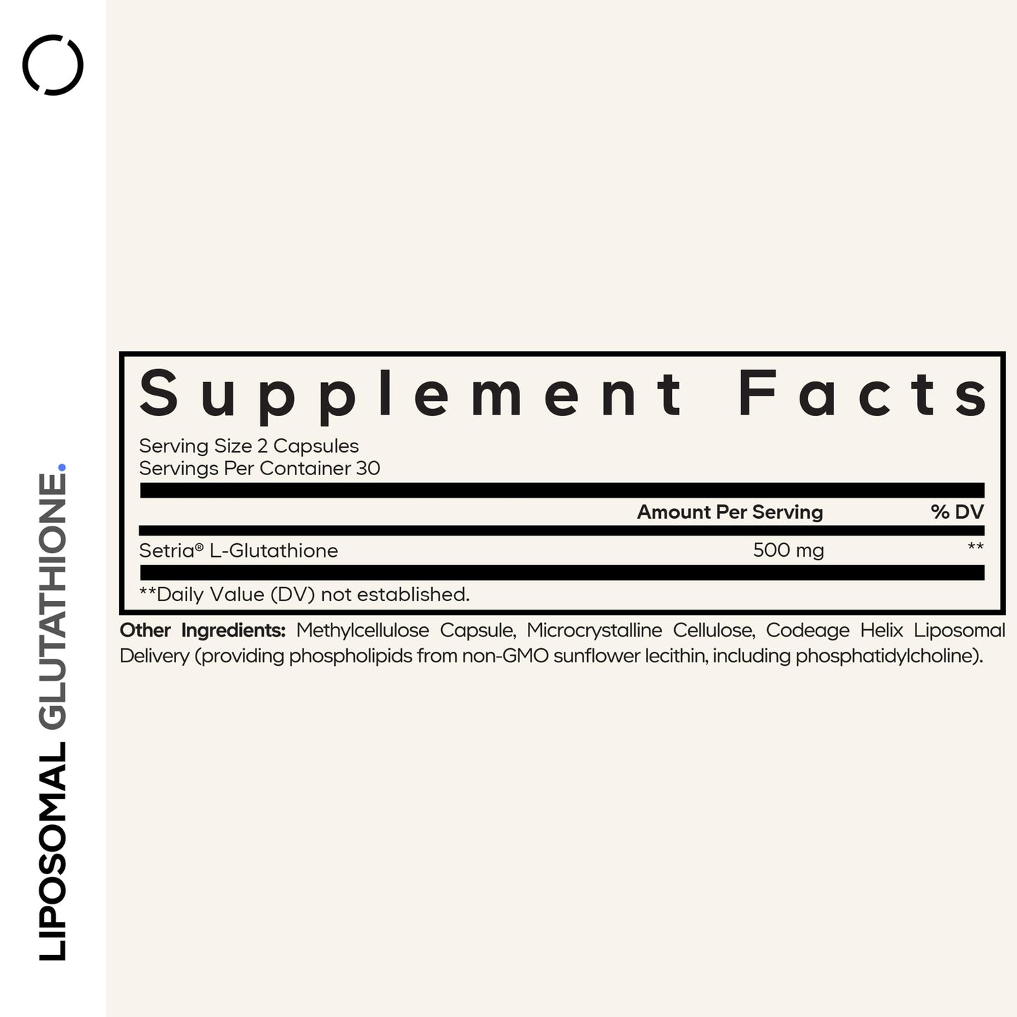 Codeage Liposomal Glutathione Supplement - Pure Reduced Setria L-Glutathione, Liposomal Delivery, Phospholipid Complex - Encapsulated Glutathione Powder Pills - Vegan, Non-GMO - 60 Capsules CodeageBuy Supplements Australia