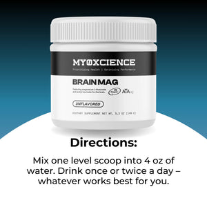 MYOXCIENCE Brain Mag | Magnesium L-Threonate Magtein & Magnesium Glycinate Powder (Unflavored) (60 Servings) MYOXCIENCE buy supplements Au