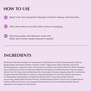 Suplement EQQUALBERRY Purple Rice Pore Smoothing Cleansing Oil – Deep Cleansing for Pores & Blackheads | Korean Oil Cleanser for Face & Makeup Remover - VelvetGlow USA