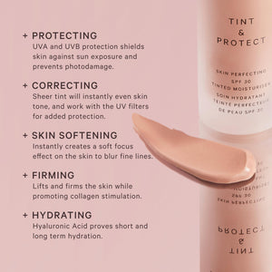 MZ SKIN Tint & Protect Skin Perfecting SPF 30 Tinted Moisturiser 1.01 fl oz | Broad Spectrum UVA/UVB | With Hyaluronic Acid, Kahai Nut Oil & Vitamin C MZ SKIN BY MARYAM ZAMANI MDBuy Supplements Australia