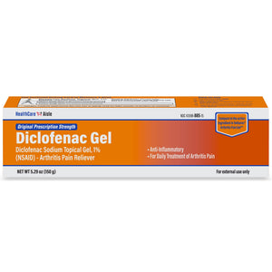 HealthCareAisle Diclofenac Gel, 1%, Arthritis Pain Relief - 150 g tube - Original Prescription Strength (NSAID) HealthCareAisle buy supplements Au