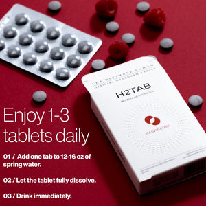 Molecular H2TAB Hydrogen Water Tablets with Magnesium -12 PPM Hydrogen Tablets for Drinking Water -Rich in Antioxidants, Supports Cellular Health, Recovery & Cognitive Function (30 Counts, Raspberry) H2TAB buy supplements Au