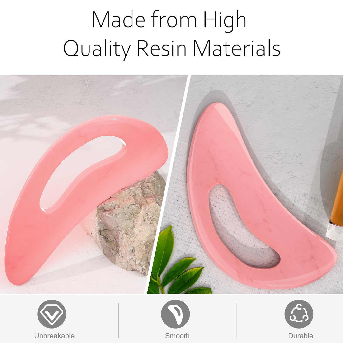 AICNLY Large Gua Sha Massage Tool, Lymphatic Drainage Massager, Muscle Scraping Massage Tools, Body Sculpting Anti Cellulite Tools for Man and Women (Pink) AICNLY buy supplements Au
