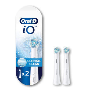Suplement Oral-B iO Series Ultimate Clean Electric Toothbrush Replacement Brush Heads for an Oral-B Electric Toothbrush, 2 Count, White - VelvetGlow USA