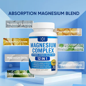 Nutrapure Magnesium Complex 7 Elemental Supplement - Magnesio Complex 1000mg Forms Including Glycinate, Citrate, Malate, Taurate Chelated | Energy Support | Vegan Non-GMO, 90 Capsules (2) WSJAWH buy supplements Au