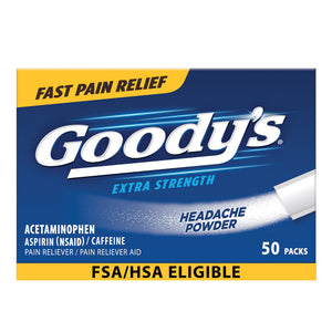 Goody's Pain Relief Powders, Extra Strength Headache Powder, 50 ct (Pack of 1) Goody's buy supplements Au