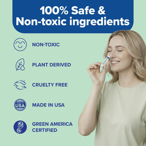 MOXE Migraine Rollon Stick & Nasal Inhaler, Fast Cooling Comfort for Headaches & Tension, Non-Medicated Soothing Vapors, Peppermint, Eucalyptus, and Other Essential Oils, Metal Roller, Made in USA MOXEBuy Supplements Australia