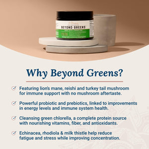 Live Conscious Beyond Greens Superfood Powder - Delicious Debloating Super Greens Powder - Matcha Greens Blend w/Chlorella, Echinacea, Probiotics for Immune Support & Energy Live ConsciousBuy Supplements Australia