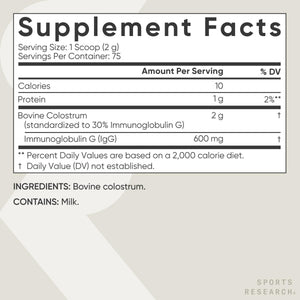 Sports Research® Gut Health Pack - Daily Probiotics w/Lacto & Bifido Probiotic Strains (60 Billion CFU) and U.S. Sourced Bovine Colostrum Powder w/IgG Antibodies for Gut Health & Digestive Support Sports Research buy supplements Au