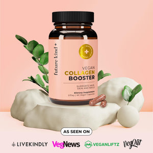 Future Kind Vegan Collagen - Supports Collagen Production with Biotin and Vitamin C (60 Capsules in Glass Bottle) Future Kind buy supplements Au
