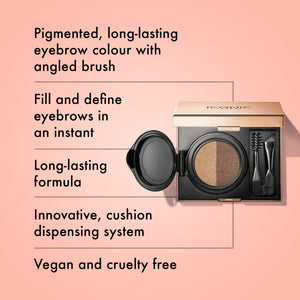 ICONIC LONDON Eyebrow Cushion 2 Colour Sculpter | Fill and Define Eyebrows, Includes a Double Sided Applicator, (Ash Blonde) ICONIC LONDON buy supplements Au