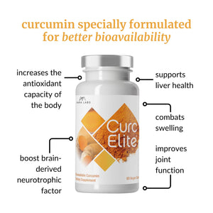 Mara Labs CurcElite Curcumin | Turmeric Extract 95% Curcuminoids | Vegan, No Fillers, and Non-GMO | 60 Vegan Capsules BrocEliteBuy Supplements Australia