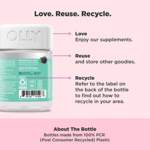 OLLY Flawless Complexion Gummy, Clear and Healthy Skin Support, Vitamins E, A, Zinc, Chewable Supplement, Berry - 50 Count (Pack of 1) OLLY