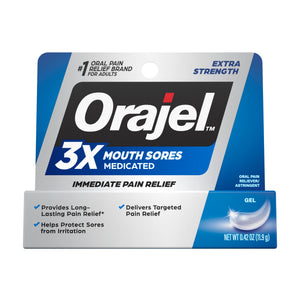 Orajel 3X for Mouth Sores: Maximum Strength Gel Tube 0.42oz- from #1 Oral Pain Relief Brand Orajel buy supplements Au