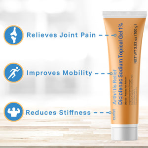 Curist Diclofenac Sodium Topical Gel 1 Percent 100g for Arthritis Pain - Joint Pain Relief for Hand Pain, Foot Pain, Knee Pain, Elbow Pain & Ankle Pain - 1% - 3.53oz CuristBuy Supplements Australia