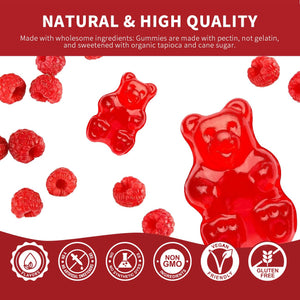 Cofure Triple Magnesium Complex 900 mg, Magnesium Glycinate, Citrate, Malate with Potassium, Calcium, Vitamin B6 for Calm & Sleep - Vegan, Non-GMO, Gluten Free - 120 Raspberry Gummies for Adults Cofure buy supplements Au