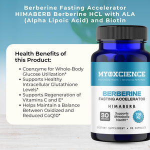 MYOXCIENCE Berberine Fasting Accelerator | Himaberb Berberine HCL with ALA (Alpha Lipoic Acid) and Biotin (90 Capsules) MYOXCIENCE buy supplements Au