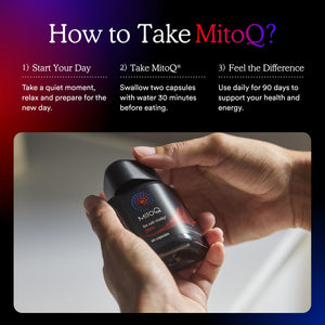 MitoQ Pure Advanced Mitochondria Supplement Superior Bioavailability to CoQ10 | Reduces Free Radical Damage for Healthy Aging, Metabolism, Heart Health, Energy, Strength & Mobility MitoQ buy supplements Au