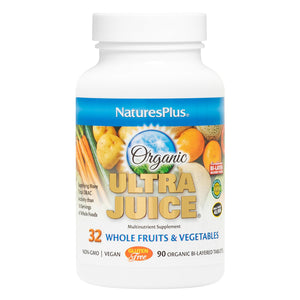 NaturesPlus Ultra Juice Multivitamin - 90 Bi-Layered Tablets - Whole Food Supplement with Fruits, Vegetables & Probiotics - Energy, Digestion & Immune Health Support - USDA Organic - 45 Servings NaturesPlus buy supplements Au