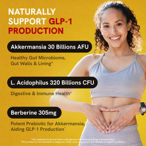 Akkermansia Muciniphila Probiotics 320 Billion CFU| Probiotic and Prebiotic | Akkermansia Probiotics for gut health | Inulin Prebiotic Fiber Capsules Astaxanthin & Berberine & Chromium | 120 capsules Stanis Labs buy supplements Au