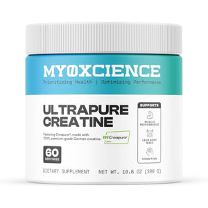 MYOXCIENCE Creapure® Creatine Monohydrate | Supports Strength & Muscle Mass, Cognition and Lean Body Mass | Unflavored 60 Servings MYOXCIENCE buy supplements Au