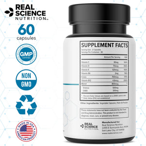 Real Science Nutrition BreatheEasy Lung Support Supplement for Lung Health & Respiratory Wellness – Lung Cleanse Formula with Vinitrox, GABA for Circulation Support - Made in USA - 60 Capsules Real Science Nutrition buy supplements Au