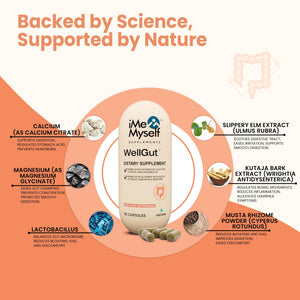 iMeMyself WellGut Daily Herbal Supplement | Traditional Herbs with Minerals & Probiotics 90 Vegan Capsules iMeMyselfBuy Supplements Australia