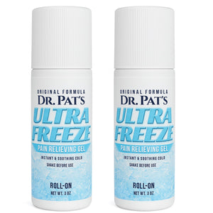 Ultra Freeze Roll-On Pain Relief Gel (3oz) - Joint & Muscle Therapy Rub for Arthritis, Neuropathy, Foot, and Joint - Cooling Topical Anti-Inflammatory (2 Pack) Ultra FreezeBuy Supplements Australia