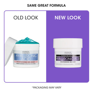Suplement Advanced Clinicals Hyaluronic Acid Gel Facial Mask Skin Care Treatment, Brightening, Hydrating Anti Aging Face Mask & Moisturizer Helps Transform Dry Skin W/Collagen - VelvetGlow USA