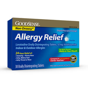 GoodSense Loratadine Orally Disintegrating Tablets, 10 mg, 24 Hour Allergy Tablets, 30 Count GoodSense buy supplements Au
