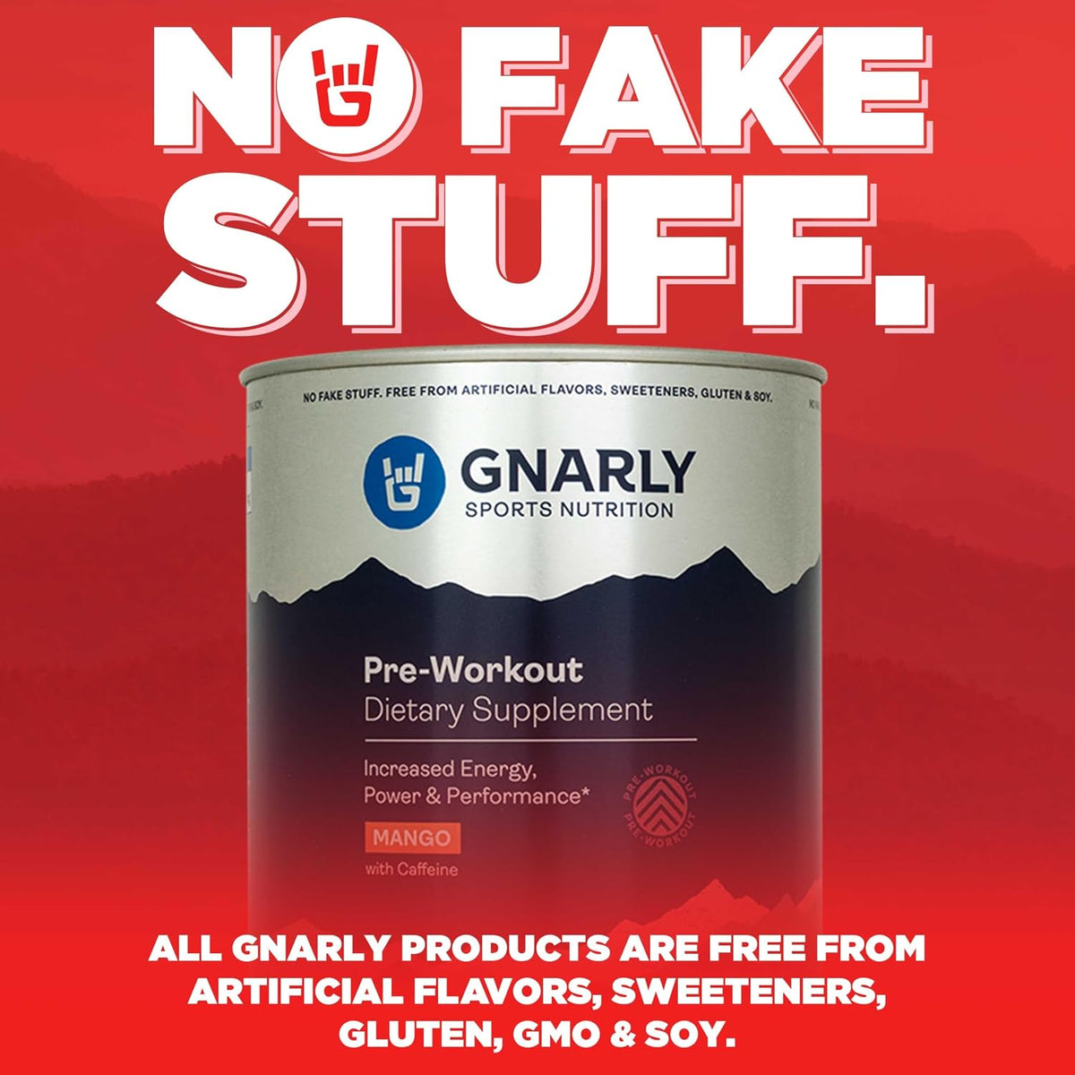 Gnarly Nutrition Gnarly Whey Grass-Fed Protein Supplement, Chocolate (32.0oz) Preworkout Mango (14.82oz)