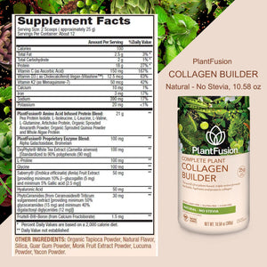 PlantFusion Vegan Collagen Powder - Plant Based Collagen Protein Powder For Muscle & Joints, Hair, Skin & Nails - Keto, Gluten Free, Soy Free, Non-Dairy, No Sugar, Non-GMO - Unflavored 10.58 oz PlantFusion buy supplements Au