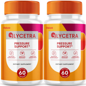 (2 Pack) Glycetra Capsules, Glycetra Blood Support Supplement Advanced Formula Premium Blend All Natural Balance Flow, Glicetra Pills Maximum Strength Glycogen Support Health Wellness Review (120 Ct) Vitaluxa buy supplements Au