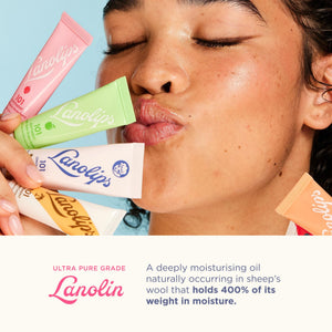 Lanolin 101 Multipurpose Ointment - Lanolin Lip Balm & Healing Ointment for Skin Barrier Repair - Moisturizer for Dry Lips, Cuticles & Elbows - No Petroleum Formula - Watermelon (0.35 oz) LanolipsBuy Supplements Australia